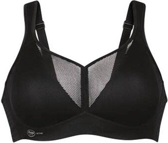 Anita - Air Control Deltapad sport bh zonder beugel - Zwart - 80D
