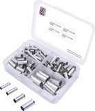 TRU COMPONENTS T1903C024 Assortiment adereindhulzen 4 mm², 6 mm², 10 mm², 16 mm² Ongeïsoleerd Zilver 135 stuk(s)