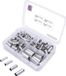 TRU COMPONENTS T1903C024 Assortiment adereindhulzen 4 mm², 6 mm², 10 mm², 16 mm² Ongeïsoleerd Zilver 135 stuk(s)