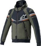 Alpinestars Sektor V2 sweat à capuche moto, vert/noir, taille S