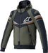 Alpinestars Sektor V2 sweat à capuche moto, vert/noir, taille S