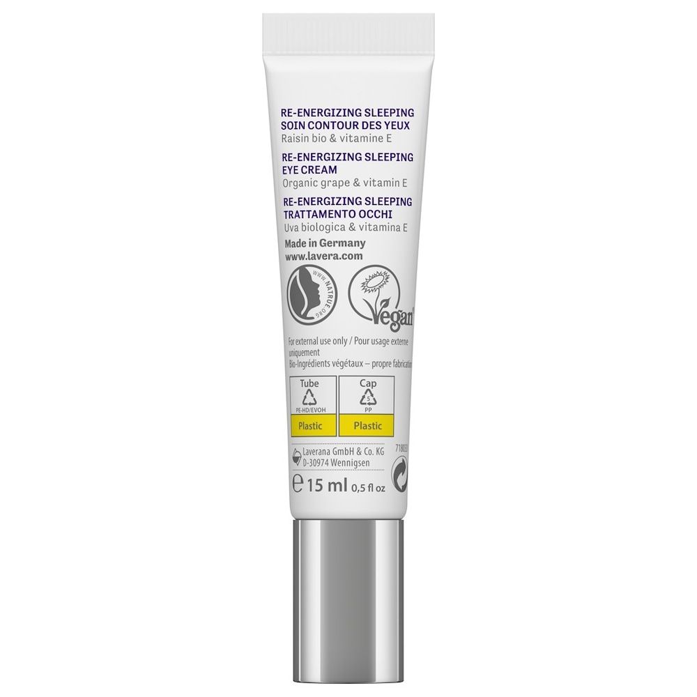 lavera Re-Energizing Sleeping Eye Cream Nachtcrème 15 ml