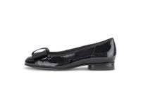 Gabor - Dames Ballerina's - Zwart - Leer - Maat 39