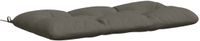 vidaXL Bankkussen VIANEN 100% Polyester Grijs 130 x 60 x 12 cm