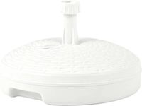 Merkloos Witte Parasolvoet met Rotan Look