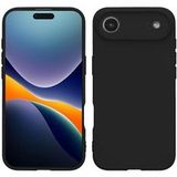 Apple iPhone Air Coque Housse Étui Silicone Gel Fine + Verre Trempé - Noir
