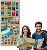 Anwicar Rechthoekige Magneet Bord - Magnetisch memobord - Magnetisch prikbord - Gold