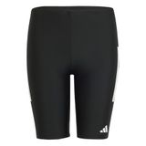 adidas Performance 3-Stripes Lange Zwembroek Kids - Zwart
