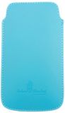 Urban Monkey Hoes voor mobiele telefoon met pulltab en microvezelvoering voor smartphone tot 4-4,3 inch ijsblauw