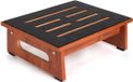 Aide à la levée en bois avec surface antidérapante pour adultes, couleur noyer