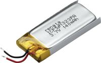 Renata ICP581323PA Batterie rechargeable spéciale Prismatique Câble LiPo 3,7 V 145 mAh