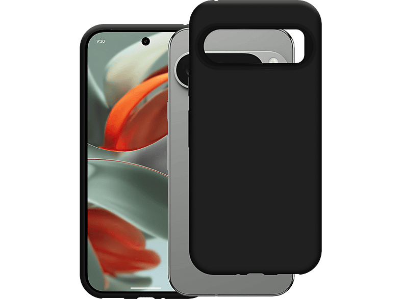 Just In Case Soft Tpu Case Telefoonhoesje Voor Google Pixel 9 / Pro Zwart