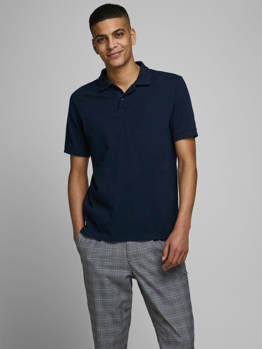Jack & Jones Essentials Slim Fit Polo - Navy Blazer - XS