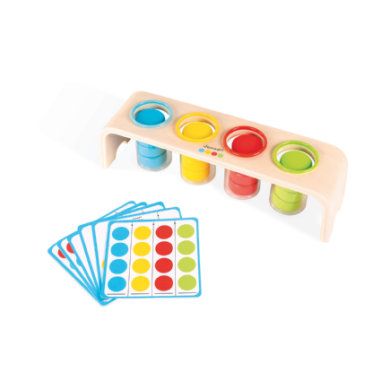 Janod ® Essentiel sorteerspel - gekleurde stenen