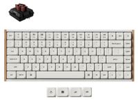 Keychron K3 Ultra 8K sans fil méchanique clavier, 75% profil bas clavier remplaçable à chaud, ZMK alimenté 550H batterie, Lait POM-switches, aluminium et bois cadre, RGB pour Mac Windows