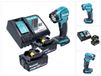 Makita DEADML 815 RT LED-accu-handlamp 14,4 - 18 V 160 lm + 2x accu 5,0 Ah + oplader