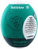 Satisfyer Masturbator Egg, verschillende structuren, hydro-actief TPE, geen glijmiddel nodig, voor eenmalig gebruik