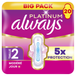 Always Serviettes hygiéniques de jour avec ailettes flux modéré taille 2 - 20 unités