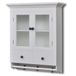 VidaXL Keukenbovenkast met glazen deur hout wit