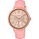 Casio SHE-3066PGL-4AUEF Horloge - Leer - Roze - Ø 34 mm