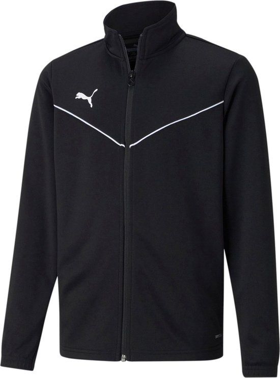 PUMA TeamRISE Trainingsjack Junior - Zwart - Maat 128