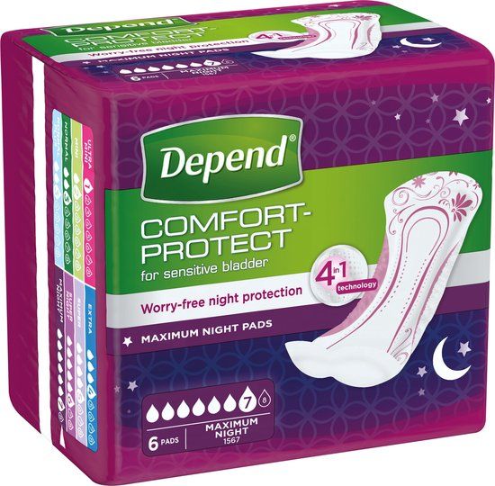 Depend Incontinentieverband Maximum - 6 stuks