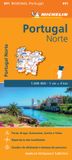Mapa Michelin Portugal Norte REGIONAL Map 591 Hardcover
