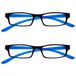 UV Reader Leesbril Zwart Helderblauw Nek 2 Stuks +1,50