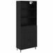 vidaXL Meuble haut Chêne noir 69,5 x 34 x 180 cm