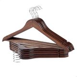 Max Home Houten Kleerhangers 10 Eenheden Bruin