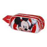 Karactermania Disney Mickey Mouse Twirl-3D Dubbele Roletui - Potloden etui - Pennenetui - Rood