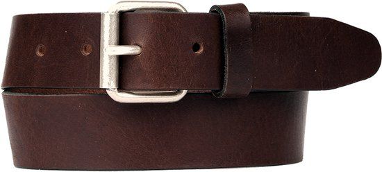 Petrol Industries Leren Riem Heren - Bruin - 85 cm