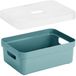 Sunware Opbergbox met transparante deksel - 9 liter - Petrol blauw
