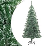 vidaXL Kunstkerstboom met sneeuw 210 cm groen