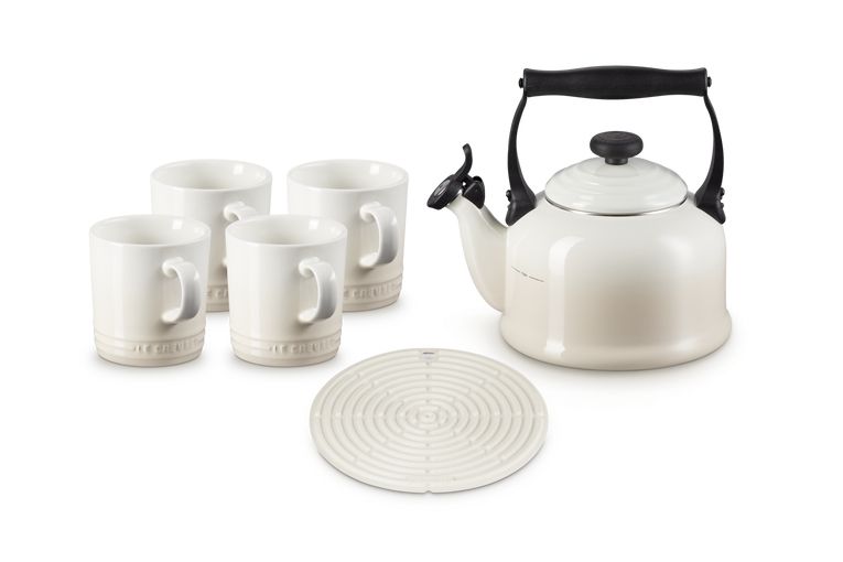 Le Creuset Tradition Fluitketel - 2.1L - Meringue - Crème