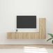 Maison Exclusive - Ensemble de meubles TV, 3 pièces, placage chêne Sonoma