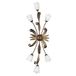 Onli 4240/PL6 kroonluchter, bruin/wit, 6 lampen, metaal; glas