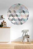 KOMAR Pastel Deluxe Zelfklevende Behangcirkel ?125cm