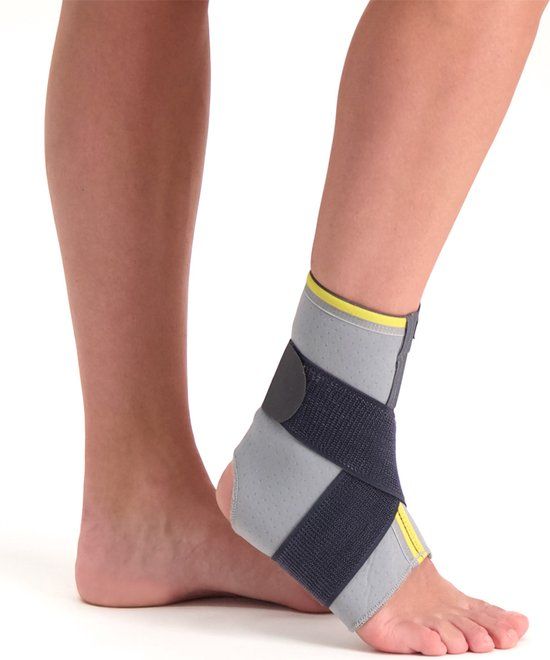 Morsa ThermoCY Lichtgewicht Enkelbrace - Grijs/Zwart - XL - Voetbal