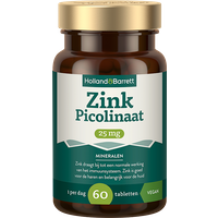 Holland & Barrett Zink Picolinaat 25mg - 60 tabletten