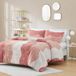 Intelligent Design Cassie Full/Queen Blush Shaggy Faux Fur Ombre Duvet Set