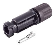 50x PV4 50x - Connectoren 2,5-6 mm², IP68, 1500V voor fotovoltaïsche systemen, krimpcontact, zwart, IEC 62852-gecertificeerd