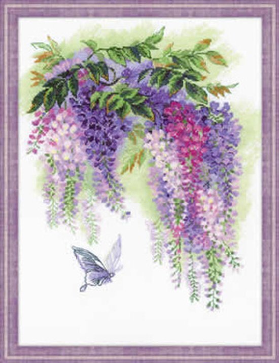 RIOLIS Borduurpakket Bloemen Wisteria