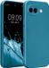 kwmobile metallic telefoonhoesje van TPU - geschikt voor Google Pixel 10a - Metallic carabisch blauw