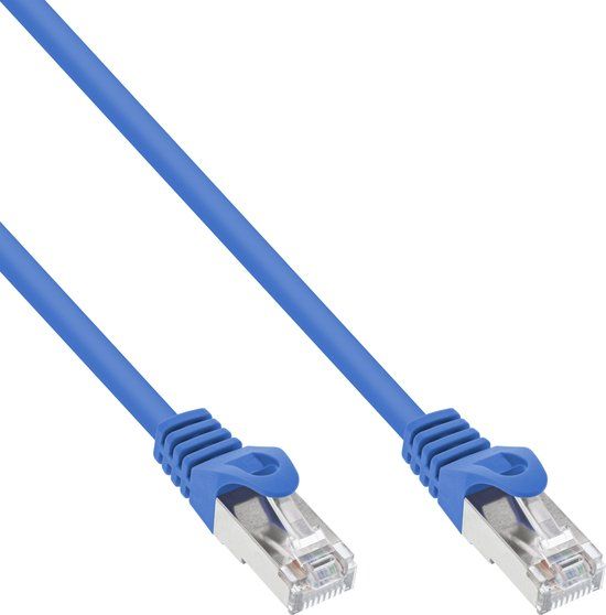 InLine® Patchkabel, SF/UTP, Cat.5e, blauw, 7,5m