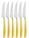 Bugatti GL6U-021F06/6 Glamour dessertmes, SAN/staal, 16 x 26 x 3 cm, geel, 6 stuks