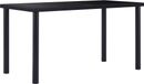 Maison Exclusive - Table à manger noire 140 x 70 x 75 cm, verre trempé