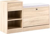 Beliani REGINA Schoenenkast Lichtbruin MDF