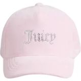 Juicy Couture Velours & Diamante Baseball Cap ROZE - Maat One Size