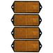 Benson Réflecteur - 4x - Orange - Rectangle - Fixation par vis - 100 x 45 mm